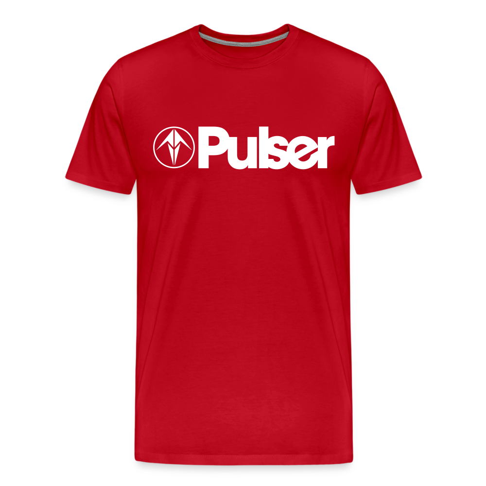 Men’s Premium T-Shirt with Pulser Logo - red