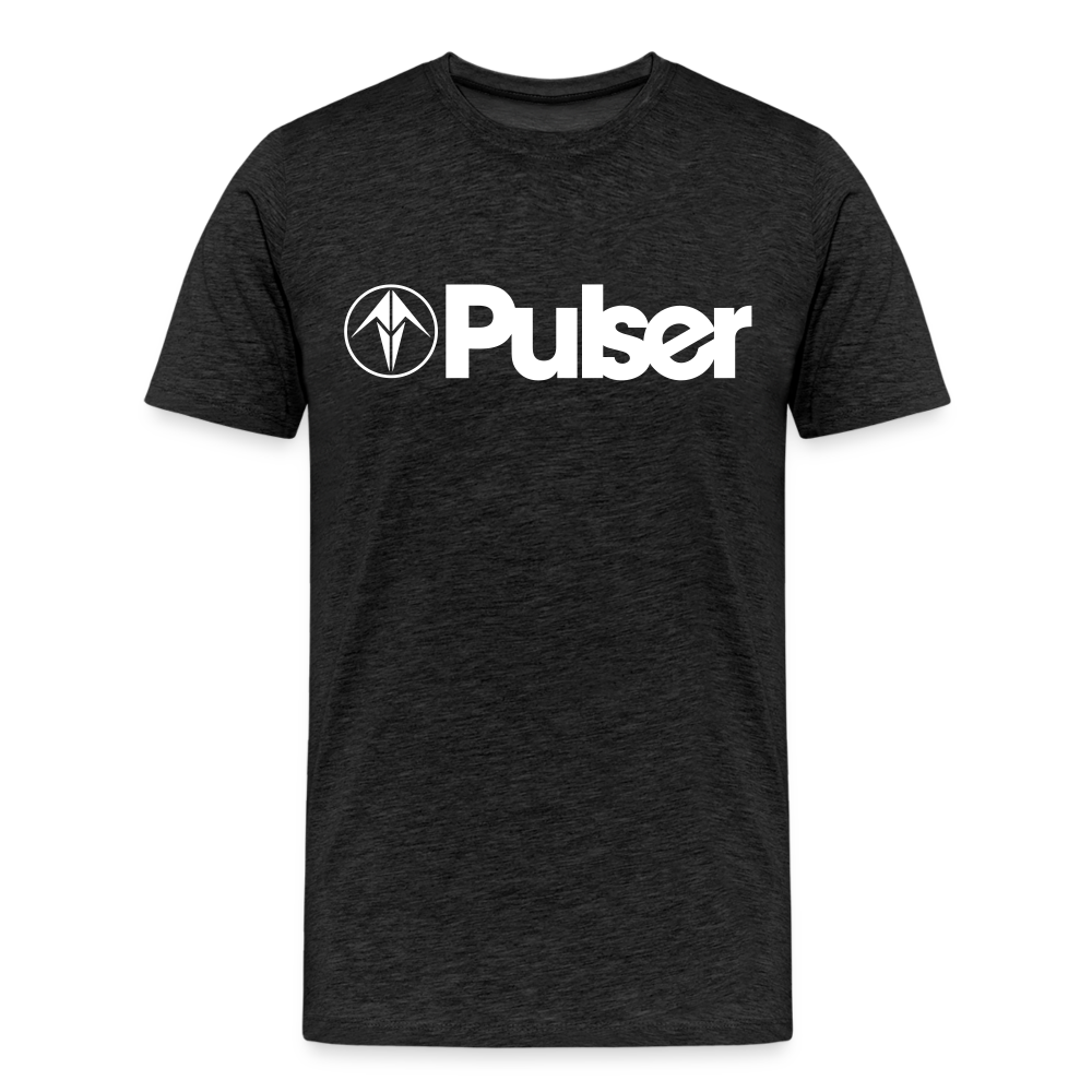 Men’s Premium T-Shirt with Pulser Logo - charcoal grey