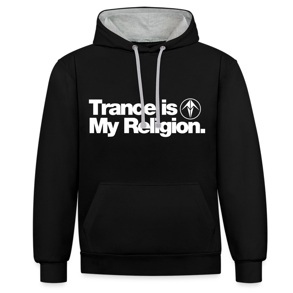 Trance is My Religion Unisex Hoodie - black/heather grey