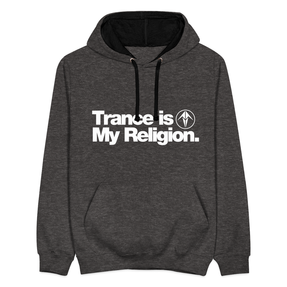 Trance is My Religion Unisex Hoodie - charcoal/black