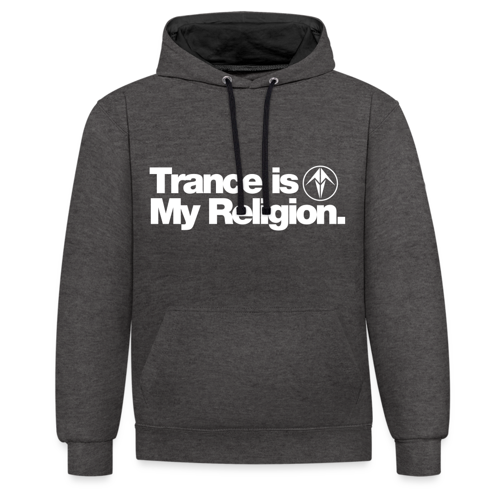 Trance is My Religion Unisex Hoodie - charcoal/black