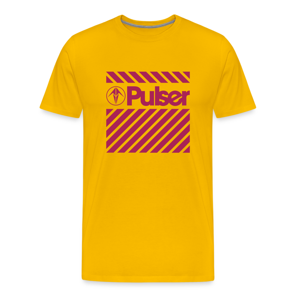 Men’s Premium T-Shirt with Pulser Starbird Logo - sun yellow