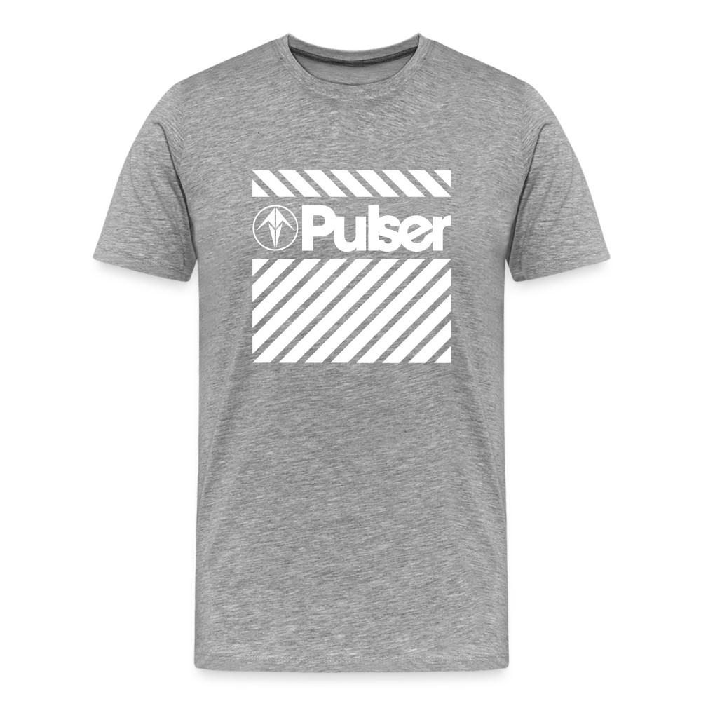 Men’s Premium T-Shirt with Pulser Starbird Logo - heather grey