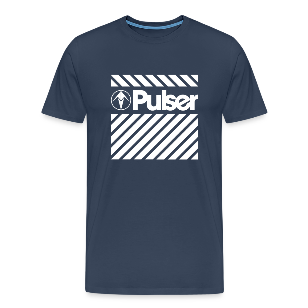 Men’s Premium T-Shirt with Pulser Starbird Logo - navy