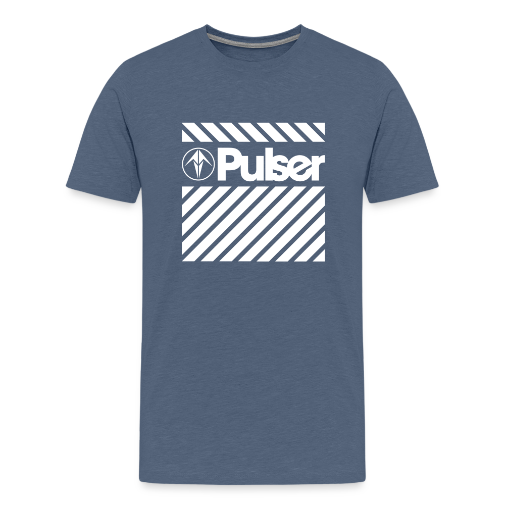 Men’s Premium T-Shirt with Pulser Starbird Logo - heather blue