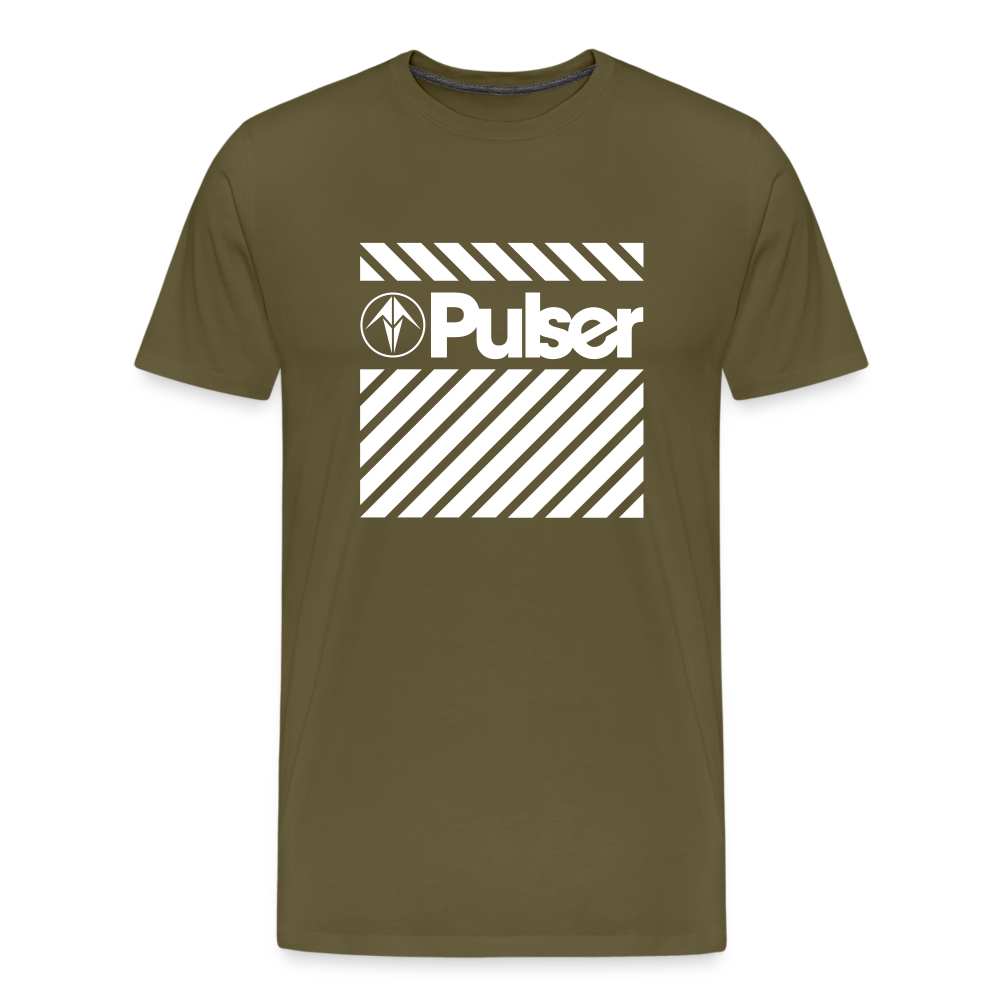 Men’s Premium T-Shirt with Pulser Starbird Logo - khaki