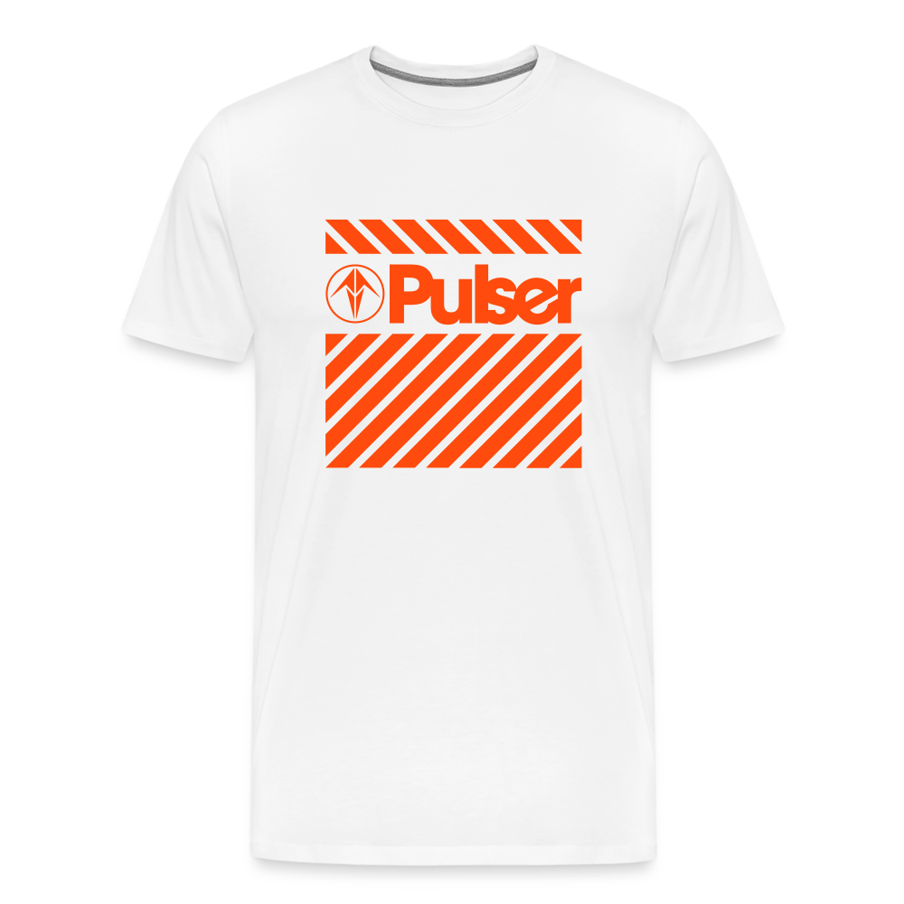 Men’s Premium T-Shirt with Pulser Starbird Logo - white