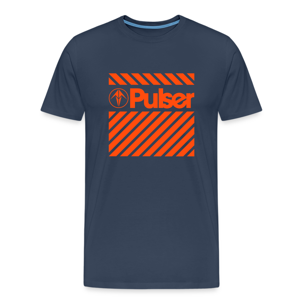 Men’s Premium T-Shirt with Pulser Starbird Logo - navy