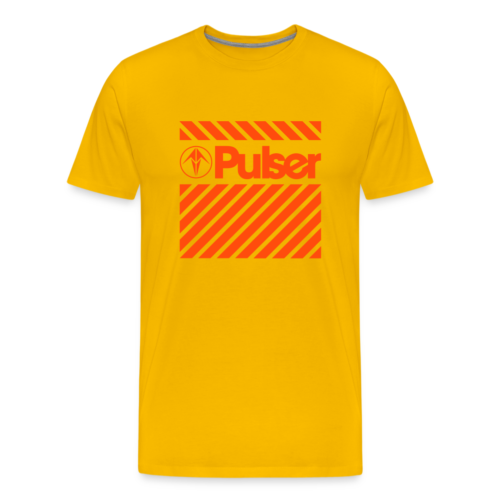 Men’s Premium T-Shirt with Pulser Starbird Logo - sun yellow