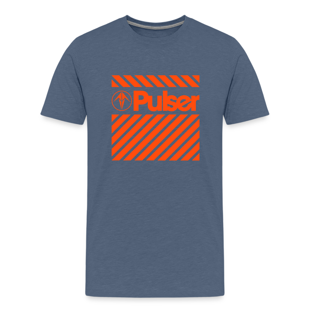 Men’s Premium T-Shirt with Pulser Starbird Logo - heather blue