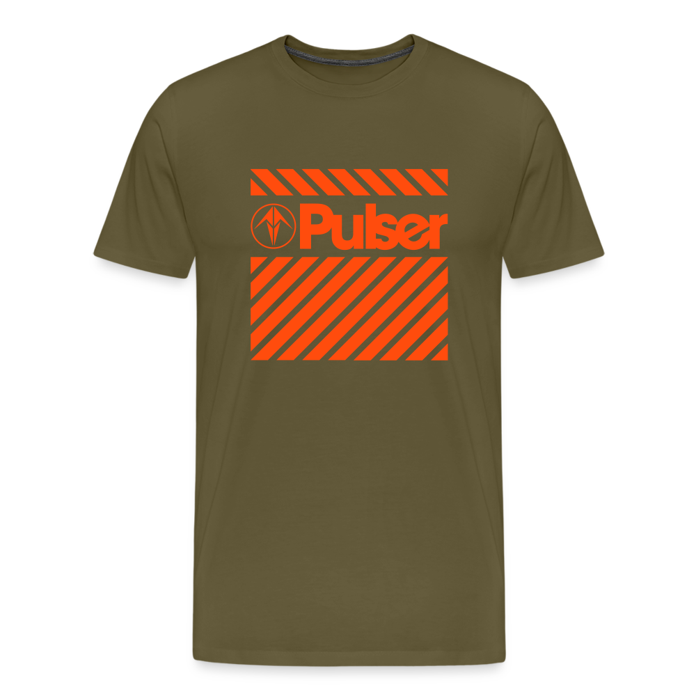 Men’s Premium T-Shirt with Pulser Starbird Logo - khaki