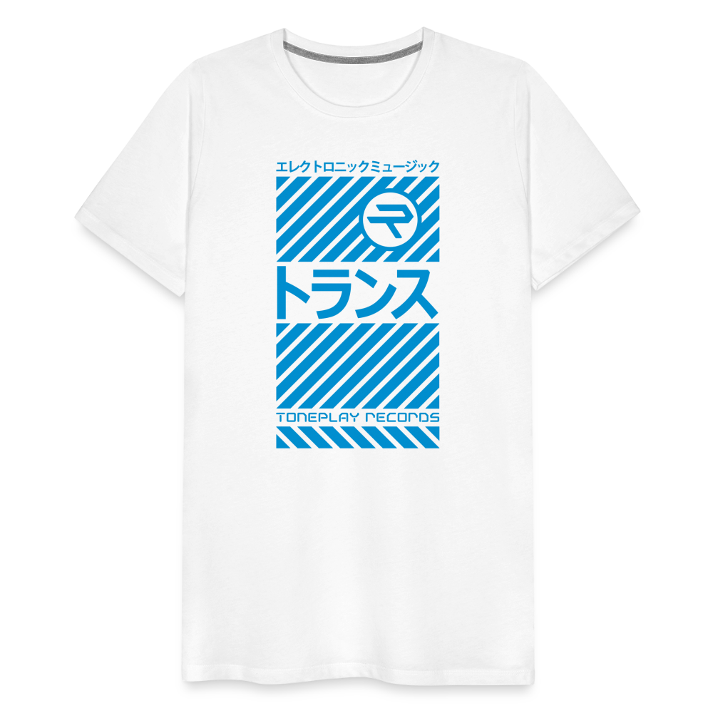 Men’s Premium T-Shirt with Toneplay Trance Design - white