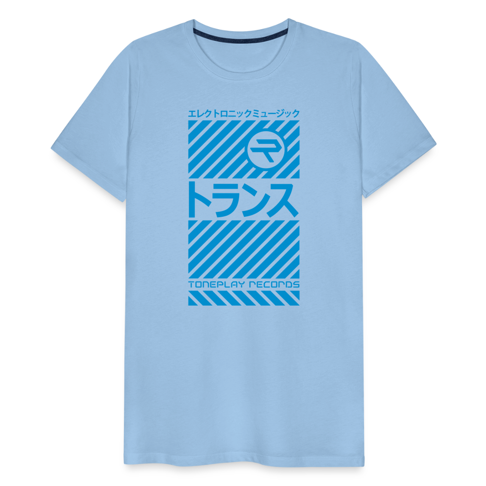 Men’s Premium T-Shirt with Toneplay Trance Design - sky