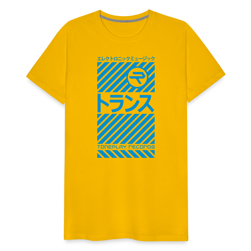 Men’s Premium T-Shirt with Toneplay Trance Design - sun yellow
