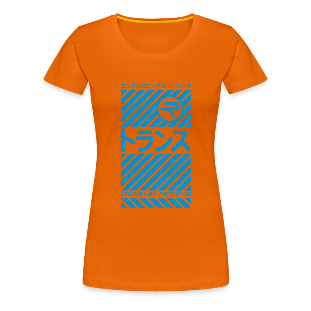 Women’s Premium T-Shirt with Toneplay Trance Design - orange