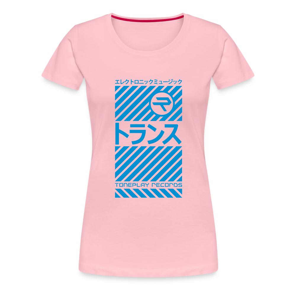 Women’s Premium T-Shirt with Toneplay Trance Design - rose shadow