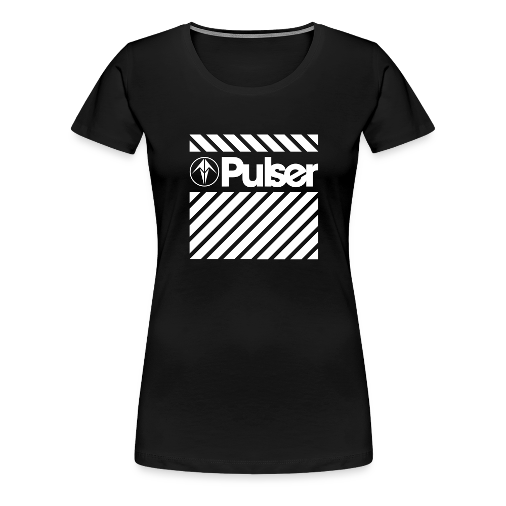 Women’s Premium T-Shirt with Pulser Starbird Logo - black