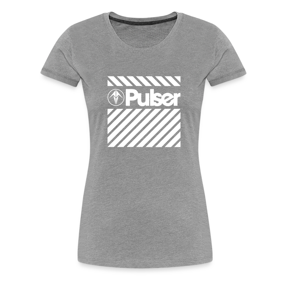 Women’s Premium T-Shirt with Pulser Starbird Logo - heather grey