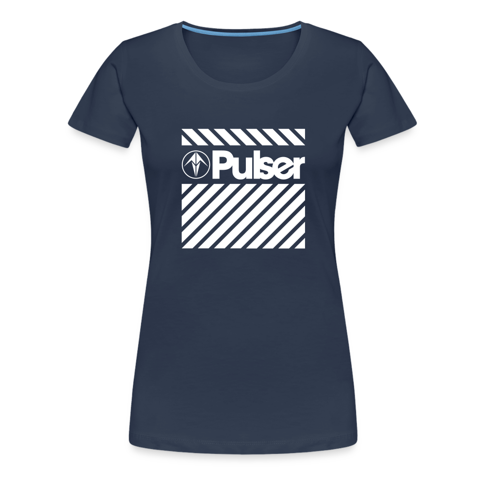 Women’s Premium T-Shirt with Pulser Starbird Logo - navy