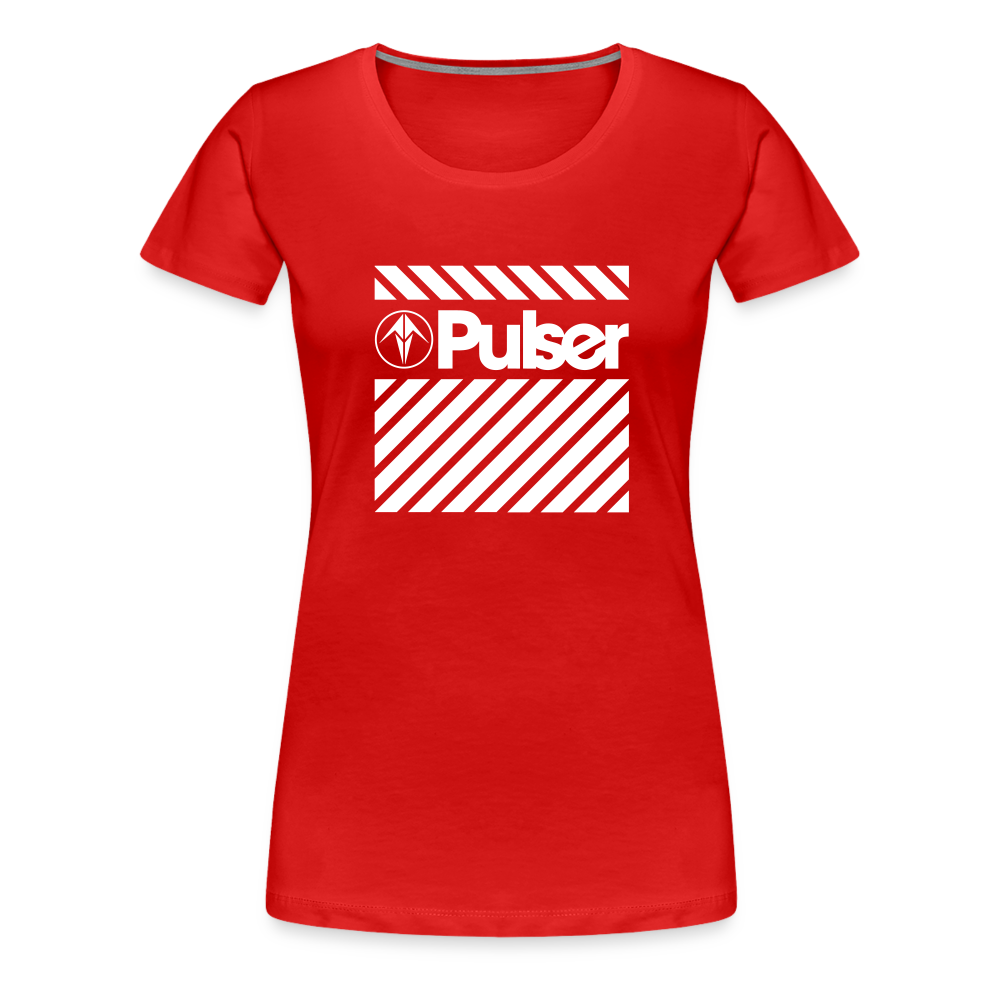 Women’s Premium T-Shirt with Pulser Starbird Logo - red