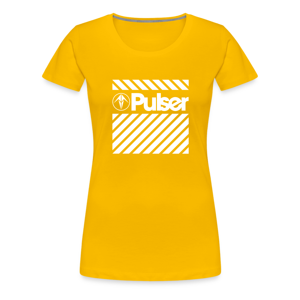 Women’s Premium T-Shirt with Pulser Starbird Logo - sun yellow