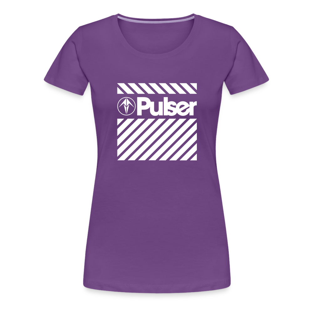 Women’s Premium T-Shirt with Pulser Starbird Logo - purple