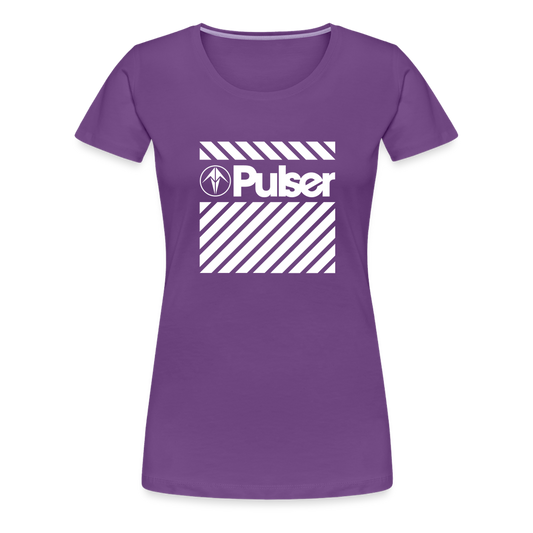 Women’s Premium T-Shirt with Pulser Starbird Logo - purple