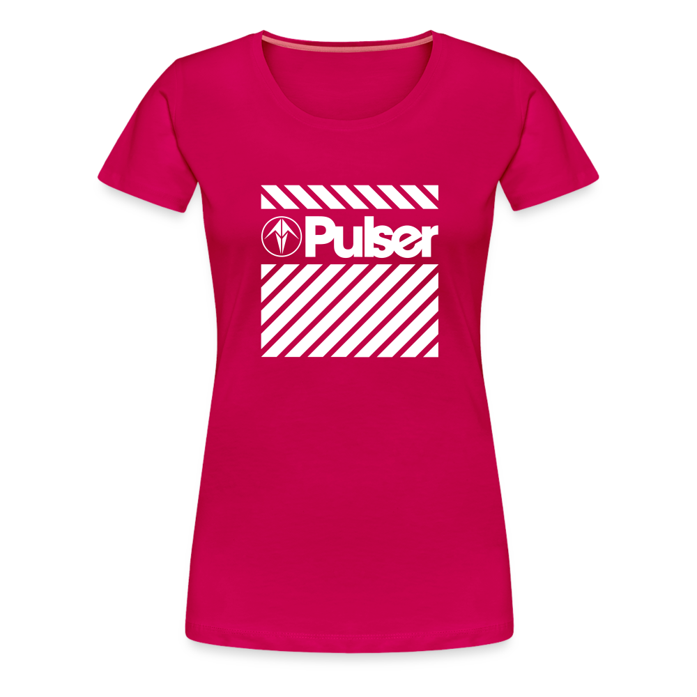 Women’s Premium T-Shirt with Pulser Starbird Logo - dark pink
