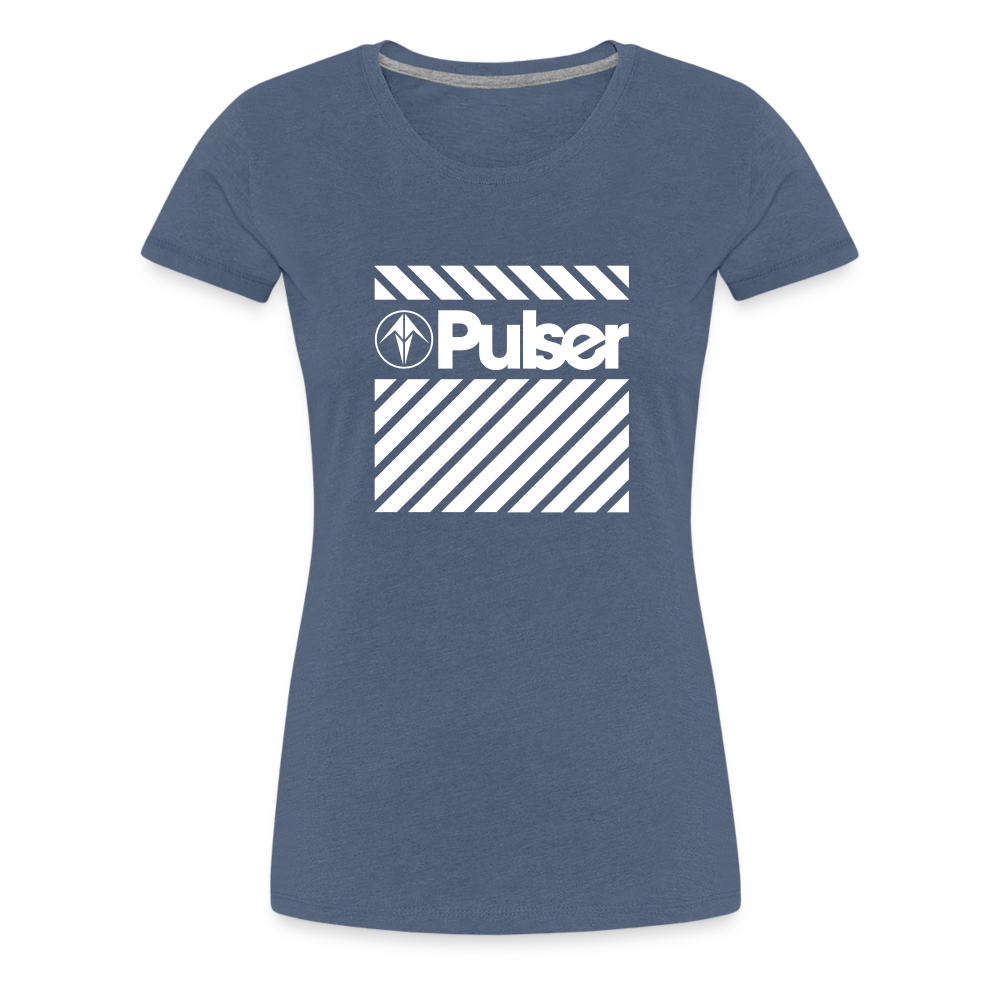 Women’s Premium T-Shirt with Pulser Starbird Logo - heather blue